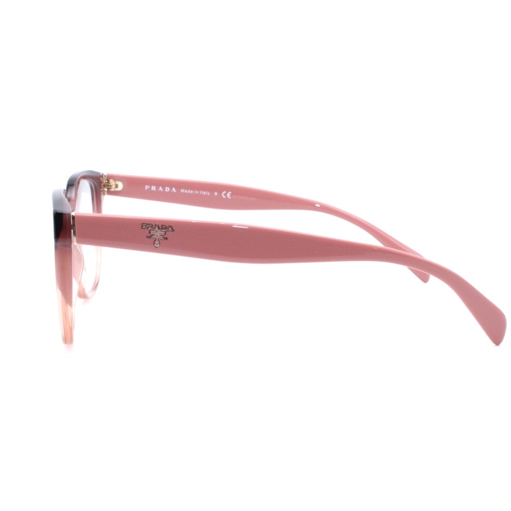 Prada Eyeglasses VPR02U 52.17 VX5-101 140 Brown Pi - Picture 3 of 7